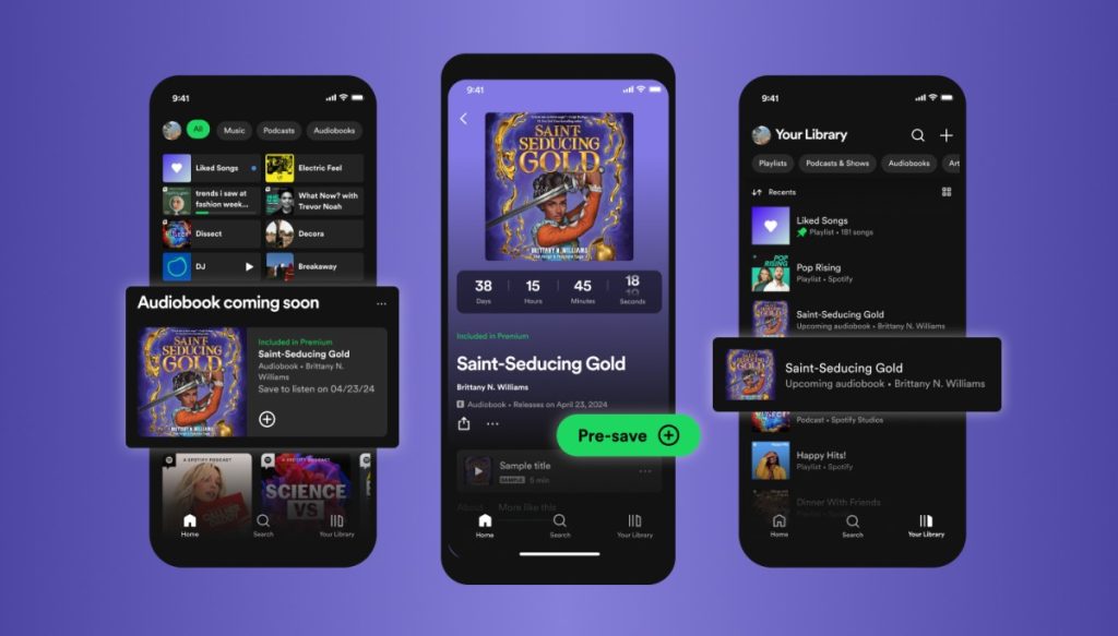 Spotify Unveils Audiobook ‘Countdown Pages’ for Upcoming Releases Spotify Unveils Audiobook ‘Countdown Pages’ for Upcoming Releases
