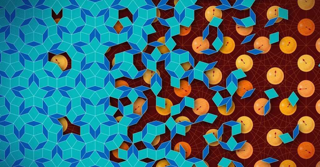 Quantum Information Protected by Non-Repeating Tile Patterns
