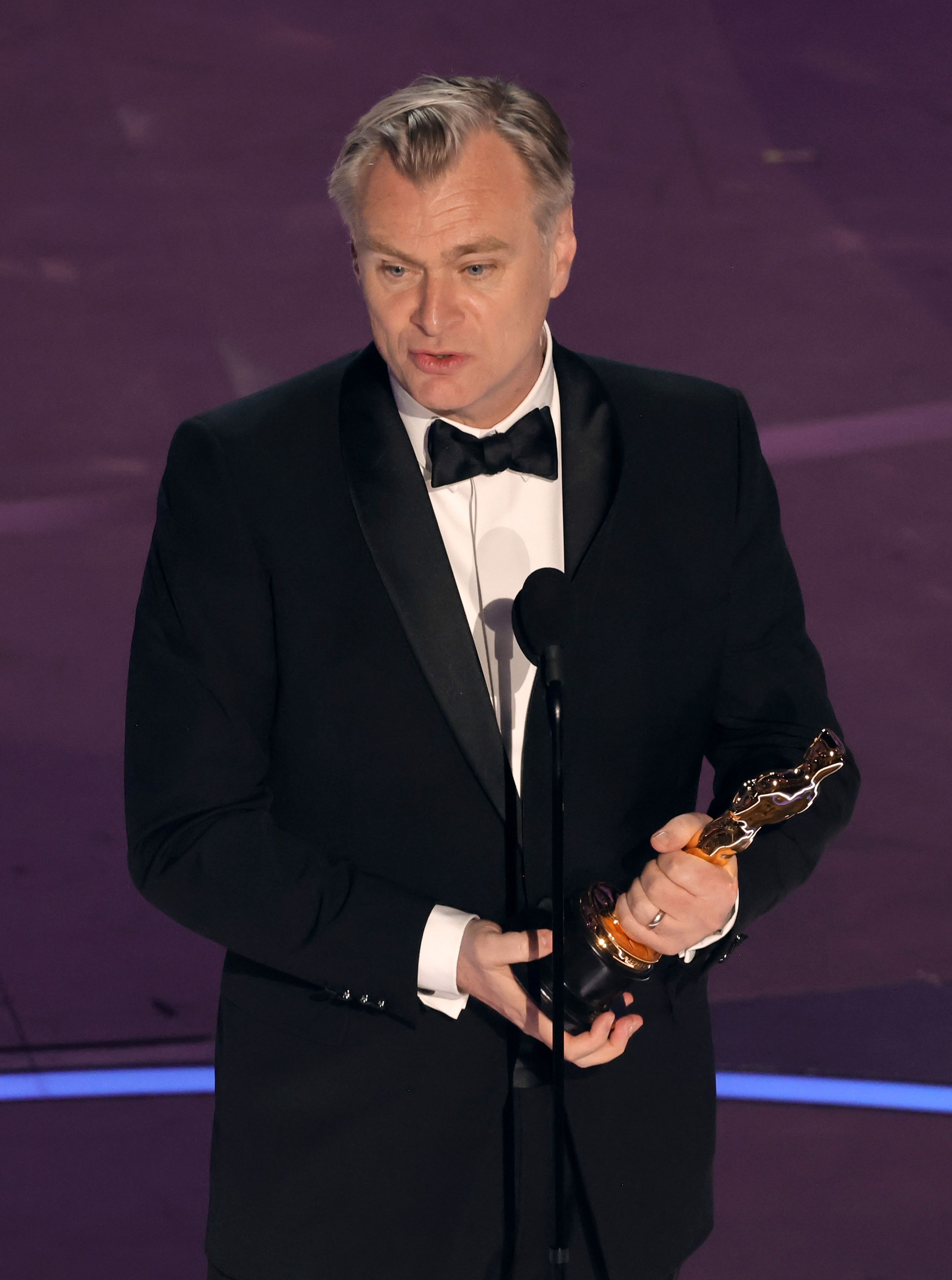 Christopher Nolan accepts the Best⁤ Director award for “Oppenheimer” onstage during the 96th Annual Academy Awards at Dolby Theatre on March ‍10, 2024 in Hollywood,‍ California.