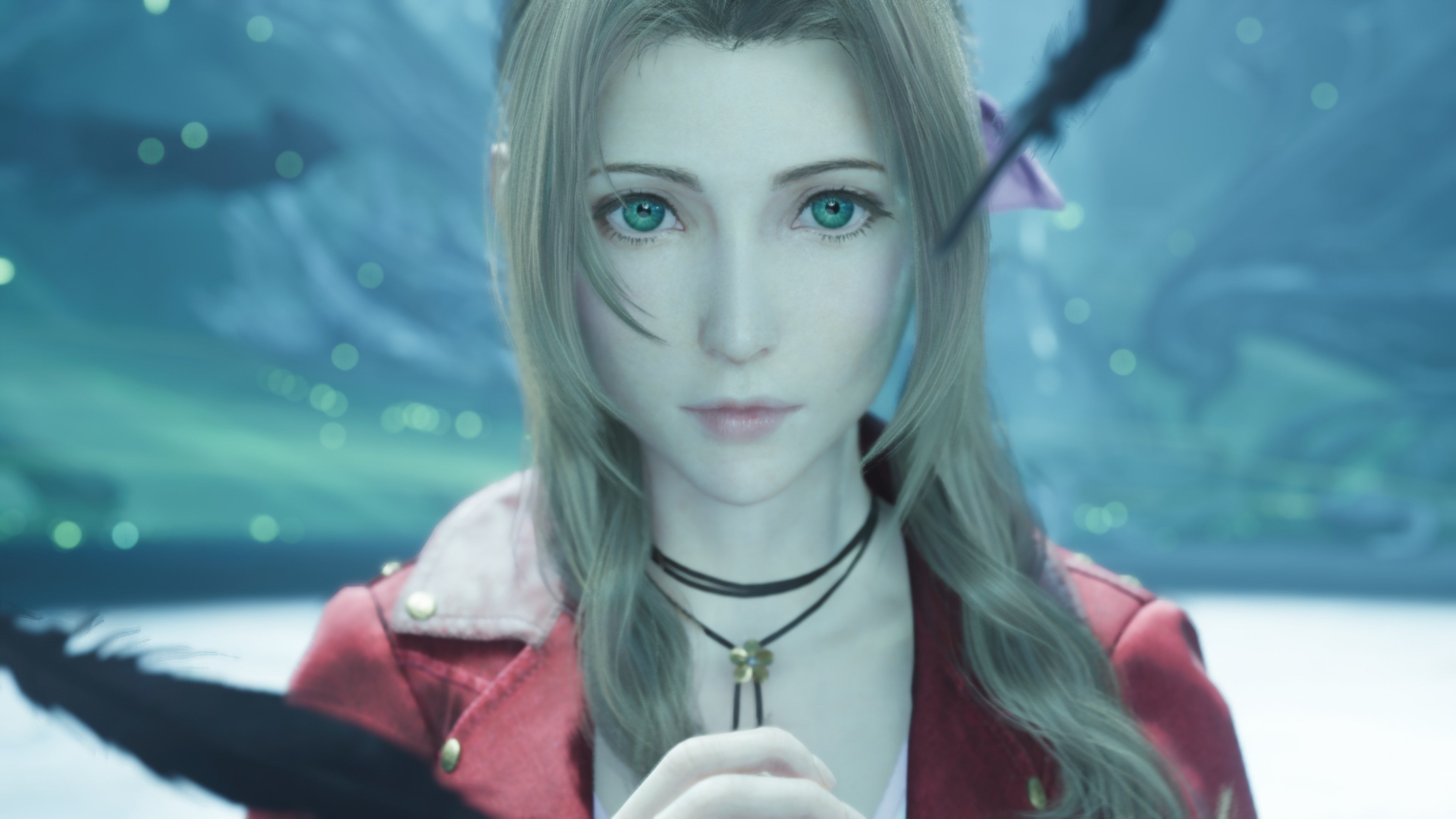 Aerith prays in FInal Fantasy 7 Rebirth.