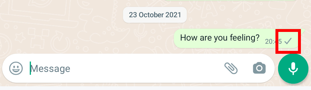 Read receipts in WhatsApp ⁤mobile.