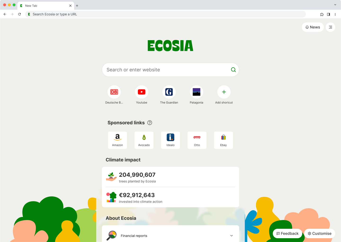 Ecosia ⁣browser