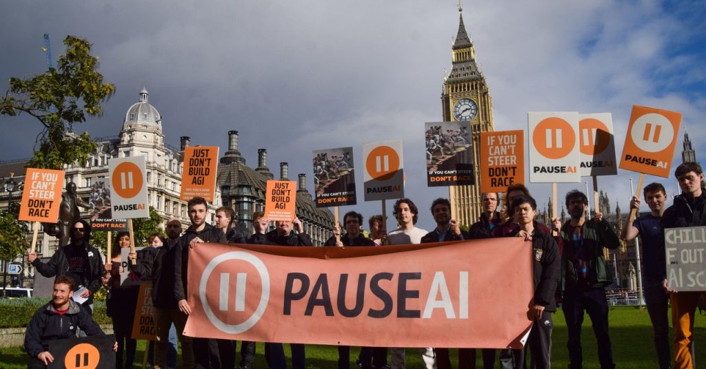 Protesters Divided on Strategies to Combat the Rise of AI Technology