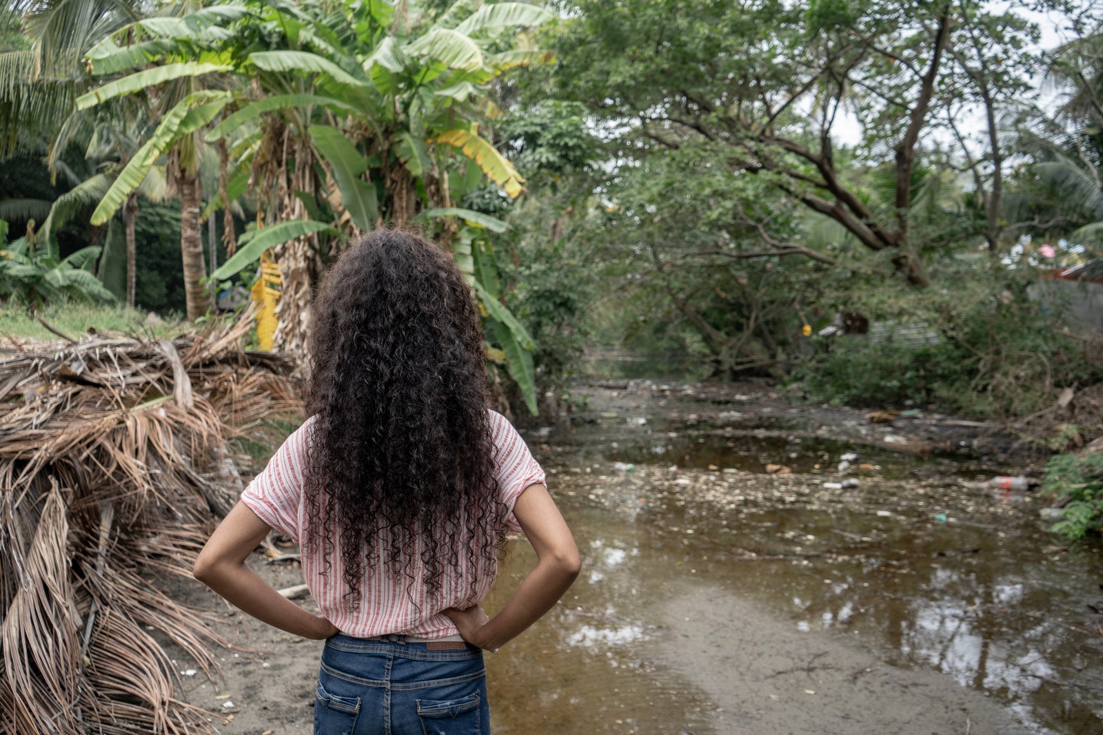 Claudia Ramón in the Las Barrancas mangrove swamp